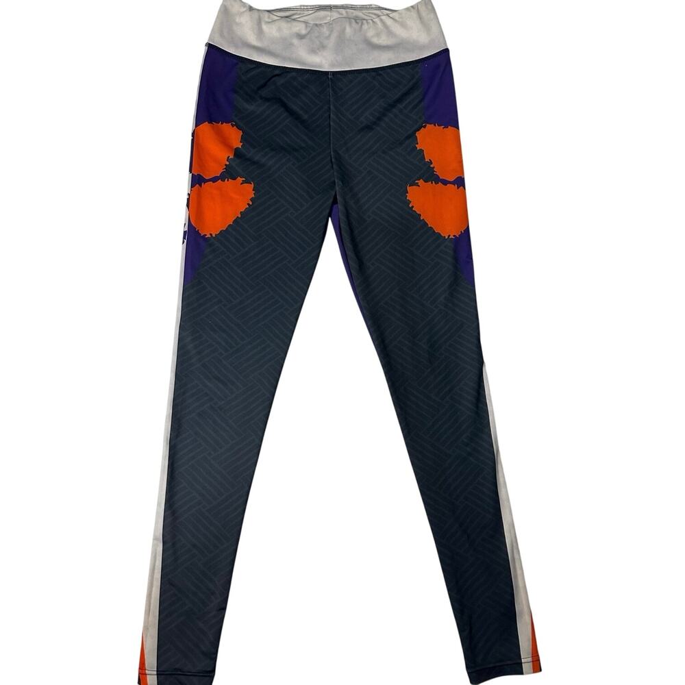 Clemson Tigers SC leggings with the tiger paws in the tigers colors size Small.